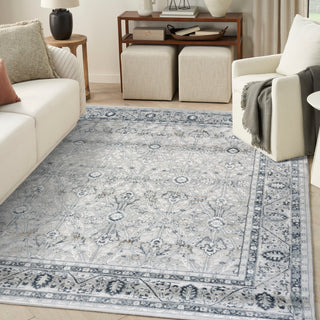 The Rug Corner Nourison Home Nourison Home - Dekor Grey/Navy Area Rug DEK03  