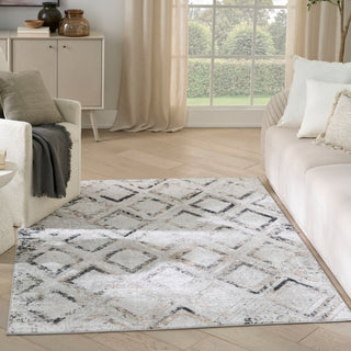 The Rug Corner Nourison Home Nourison Home - Dekor Grey/Champagne CHA Area Rug DEK05  