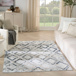 Nourison Home - Dekor Grey/Navy Area Rug DEK05