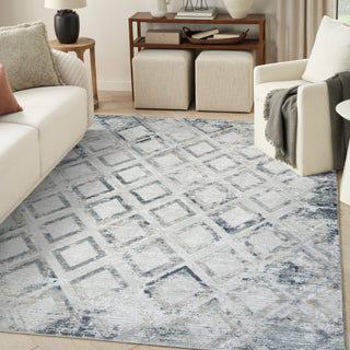 Nourison Home - Dekor Grey/Navy Area Rug DEK05