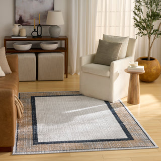 The Rug Corner Nourison Home Nourison Home - Dekor Grey/Navy Area Rug DEK06  
