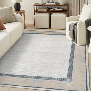 The Rug Corner Nourison Home Nourison Home - Dekor Grey/Navy Area Rug DEK06  
