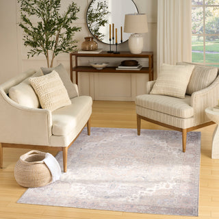 The Rug Corner Nourison Home Vintage Washables VWS07 LTBLU Area Rugs  