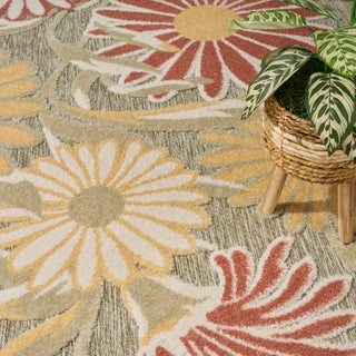 The Rug Corner Nourison Home Nourison Home - Aloha Sage/Rose Area Rug ALH33  
