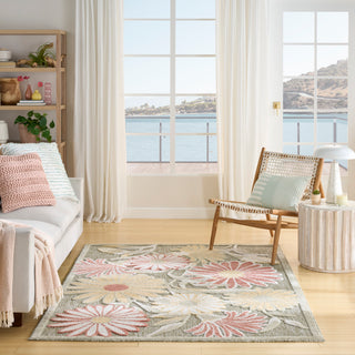 The Rug Corner Nourison Home Nourison Home - Aloha Sage/Rose Area Rug ALH33  