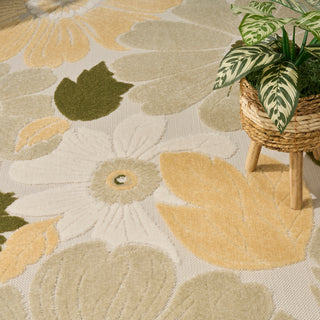 The Rug Corner Nourison Home Aloha ALH42 IVGRN Area Rugs  