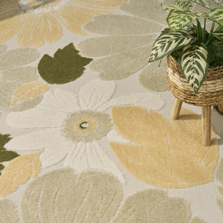 The Rug Corner Nourison Home Aloha ALH42 IVGRN Area Rugs  