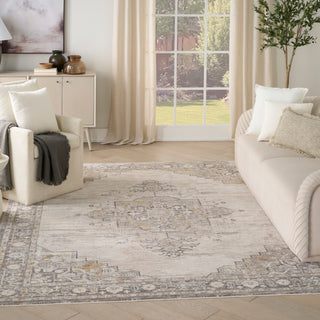 Nourison Home - Antique Fusion Ivory/Champagne Area Rug ANF01