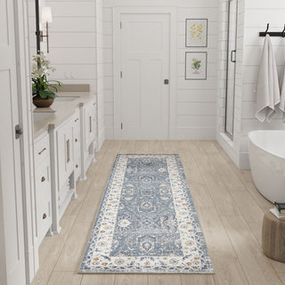 The Rug Corner Nourison Home Nourison Home - Astra Machine Washable Blue Area Rug ASW20  