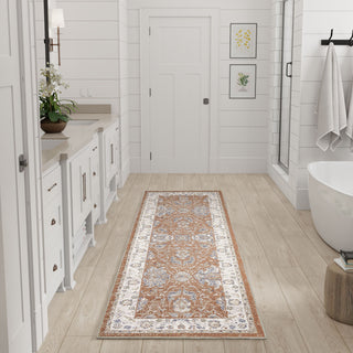 The Rug Corner Nourison Home Nourison Home - Astra Machine Washable Rust/Ivory Area Rug ASW20  