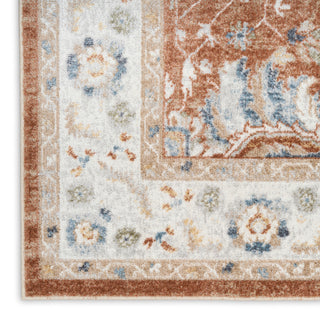The Rug Corner Nourison Home Nourison Home - Astra Machine Washable Rust/Ivory Area Rug ASW20  