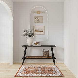 The Rug Corner Nourison Home Nourison Home - Astra Machine Washable Rust/Ivory Area Rug ASW20  