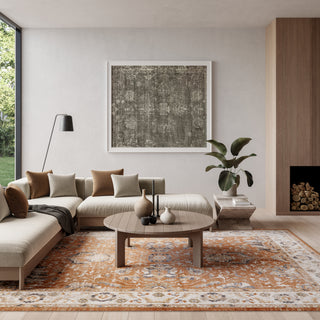 The Rug Corner Nourison Home Nourison Home - Astra Machine Washable Rust/Ivory Area Rug ASW20  