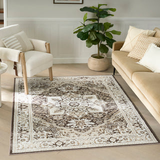 The Rug Corner Nourison Home Dekor DEK08 BRNIV Area Rugs  