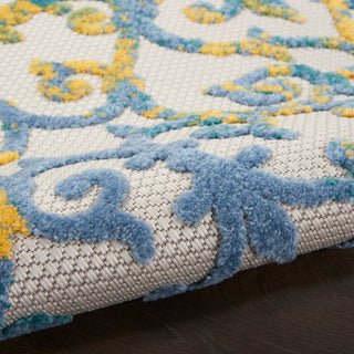 The Rug Corner Nourison Home Nourison Home - Aloha Ivory/Blue Area Rug ALH21  
