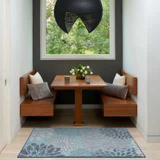 The Rug Corner Nourison Home Garden Oasis GOA06 NAVY Area Rugs  