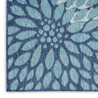 The Rug Corner Nourison Home Garden Oasis GOA06 NAVY Area Rugs  