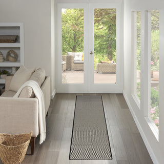 The Rug Corner Nourison Home Nourison Home - Courtyard Black/White Area Rug COU01  