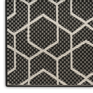 The Rug Corner Nourison Home Horizon Indoor/Outdoor 2' x 3' Black Area Rug Horizon Indoor/Outdoor HOZ01 BLACK Area Rugs  