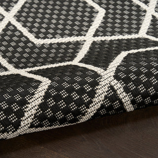 The Rug Corner Nourison Home Horizon Indoor/Outdoor 2' x 3' Black Area Rug Horizon Indoor/Outdoor HOZ01 BLACK Area Rugs  