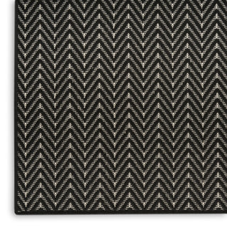 The Rug Corner Nourison Home Horizon Indoor/Outdoor 2' x 3' Black Area Rug Horizon Indoor/Outdoor HOZ02 BLACK Area Rugs  