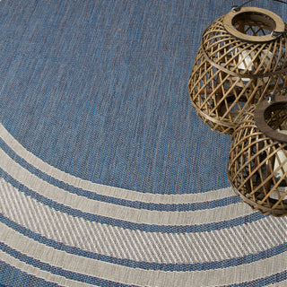 The Rug Corner Nourison Home Horizon Indoor/Outdoor 2' x 3' Denim Area Rug Horizon Indoor/Outdoor HOZ03 DENIM Area Rugs  