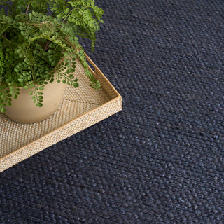 The Rug Corner Nourison Home Nourison Home - Natural Jute Navy Area Rug NJT01  