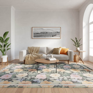 Nourison Home - Botanical Washables Champagne/Multi Area Rug BOT01