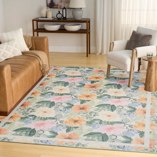 The Rug Corner Nourison Home Botanical Washables BOT01 IVMTC Area Rugs  