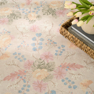 The Rug Corner Nourison Home Botanical Washables BOT02 BGEMT Area Rugs  