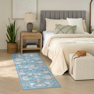 Nourison Home - Botanical Washables Blue/Multi Area Rug BOT02