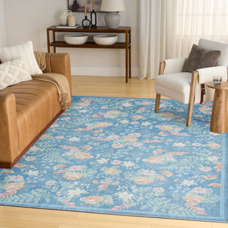 Nourison Home - Botanical Washables Blue/Multi Area Rug BOT02