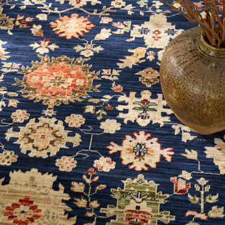 The Rug Corner Nourison Home Antique Bloom ANB01 NAVY Area Rugs  