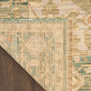 The Rug Corner Nourison Home Antique Bloom ANB03 TEAL Area Rugs  