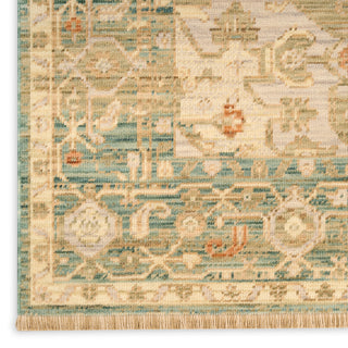 The Rug Corner Nourison Home Antique Bloom ANB03 TEAL Area Rugs  