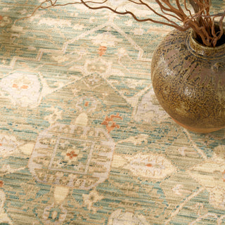 The Rug Corner Nourison Home Antique Bloom ANB03 TEAL Area Rugs  