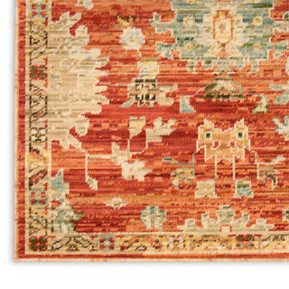 The Rug Corner Nourison Home Antique Bloom ANB01 BRICK Area Rugs  