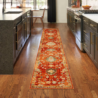 The Rug Corner Nourison Home Antique Bloom ANB01 BRICK Area Rugs  