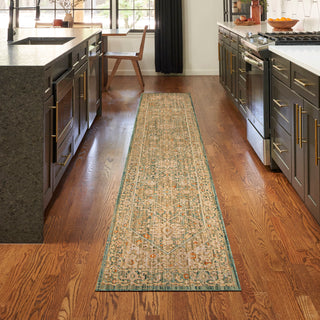 The Rug Corner Nourison Home Antique Bloom ANB03 TEAL Area Rugs  