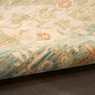 The Rug Corner Nourison Home Antique Bloom ANB03 TEAL Area Rugs  