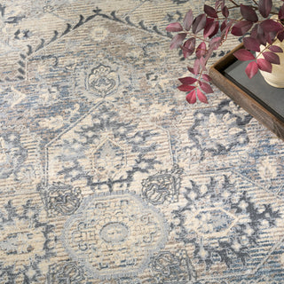 The Rug Corner Nourison Home Sultana SLL06 IVBLU Area Rugs  