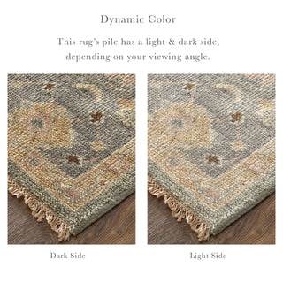 Carrington Traditional Oriental - Gray/Gold/Pink