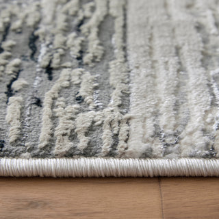 The Rug Corner Feizy Micah Modern Abstract - Black/Silver/Gray  