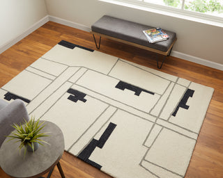 The Rug Corner Feizy Maguire Transitional Abstract - Ivory/Gray/Taupe  