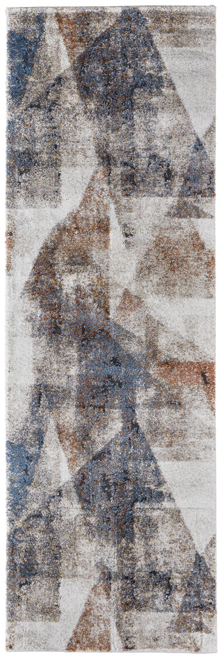 The Rug Corner Feizy Gilmore Modern Color Block - Blue/Ivory/Taupe  