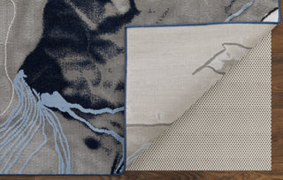 Gaspar Modern Abstract - Blue/Gray/Ivory