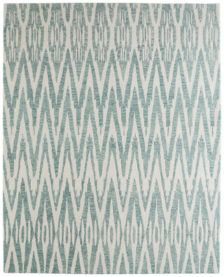 The Rug Corner Feizy Wallace Modern Chevron - Blue/White  Wallace Modern Chevron - Blue/White