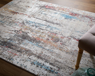 lifestyle The Rug Corner Feizy Cadiz Modern Abstract - Gray/Red/Blue  Cadiz Modern Abstract - Gray/Red/Blue