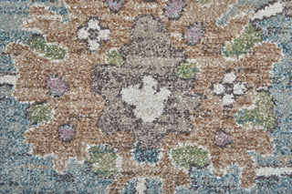 The Rug Corner Feizy Dartmouth Transitional Floral & Botanical - Blue/Ivory/Brown  