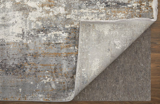 The Rug Corner Feizy Cadiz Modern Abstract - Ivory/Gray/Gold  